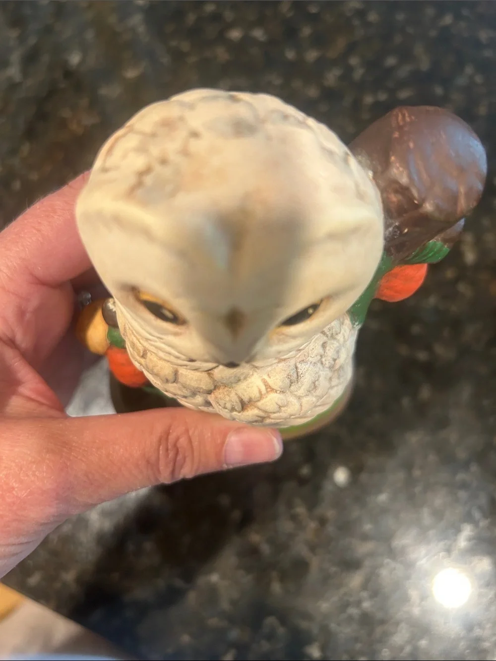 Vintage Decorative White Owl Figurine for Bird Lovers